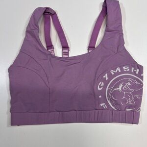 Gymshark Legacy Sports Bra Purple & White Women’s Size Small